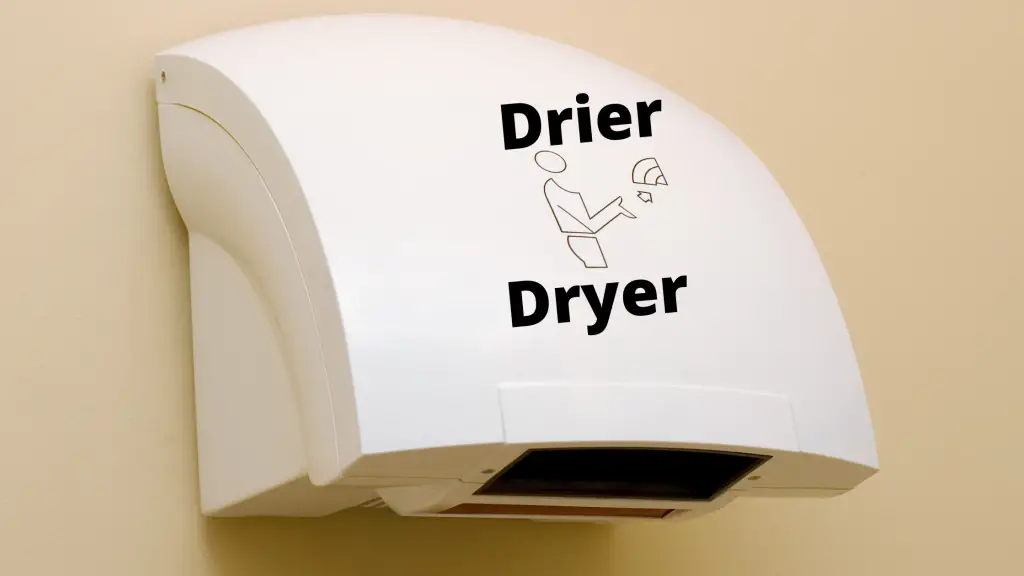 drier or dryer