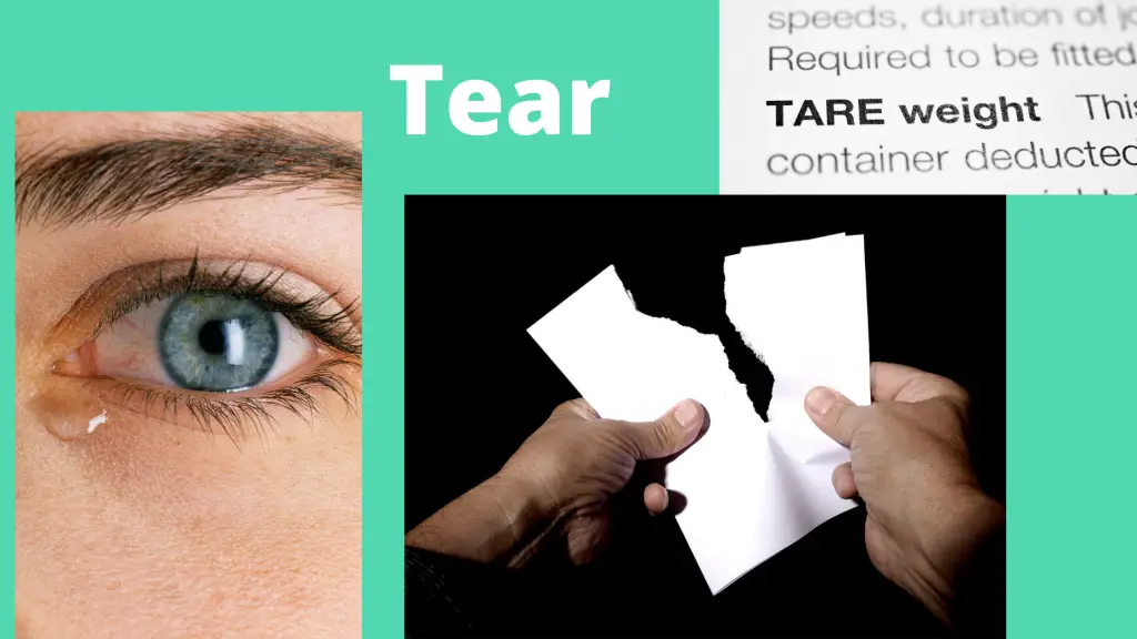 tare vs tear