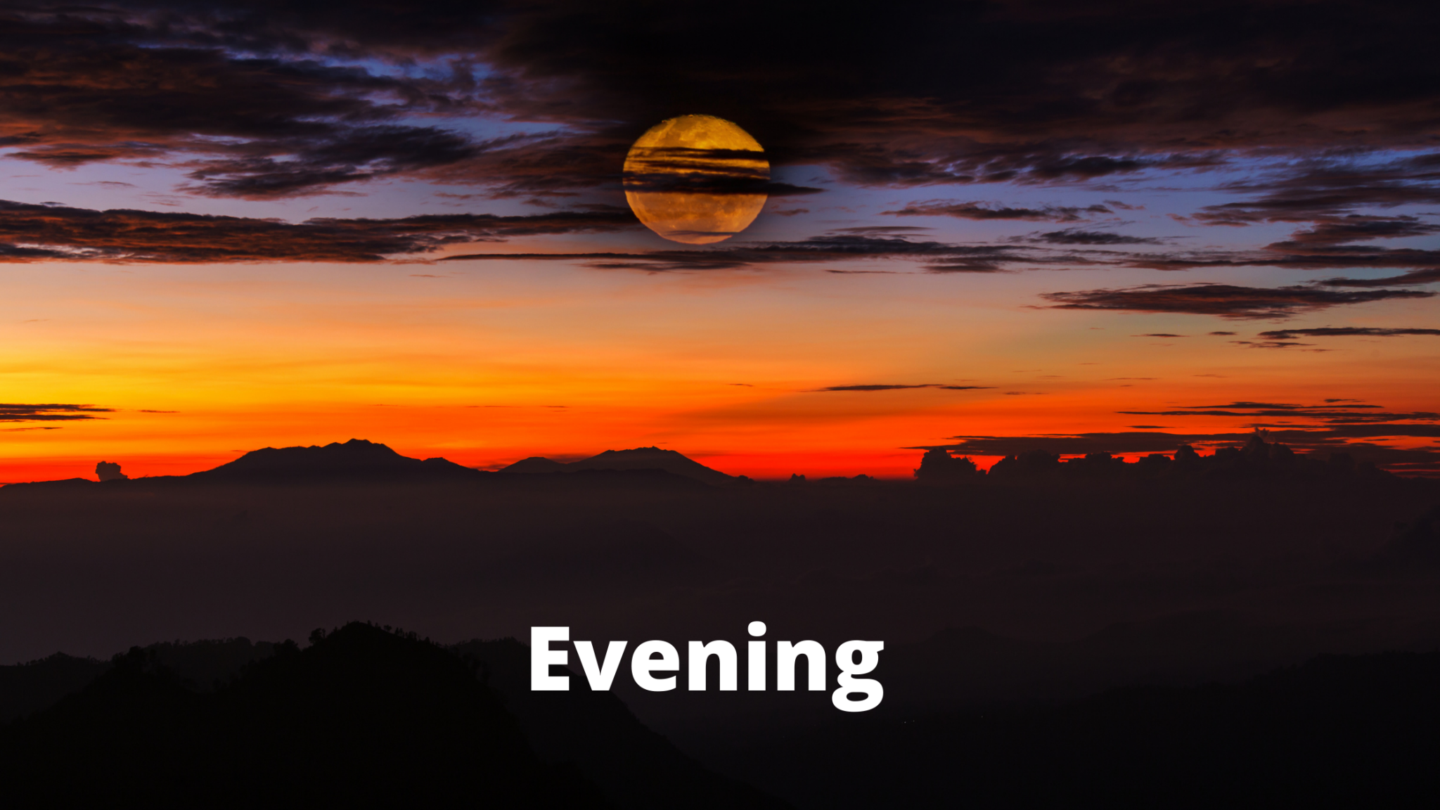 What time does evening start? - One Minute English