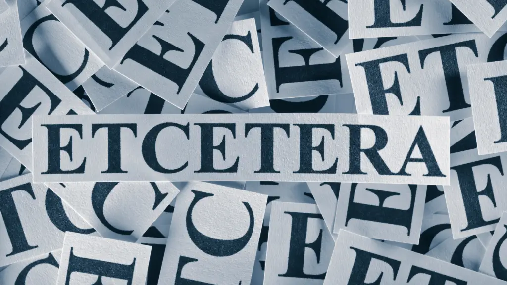 Et Cetera or Etcetera? Which is the Correct U.S. Spelling?