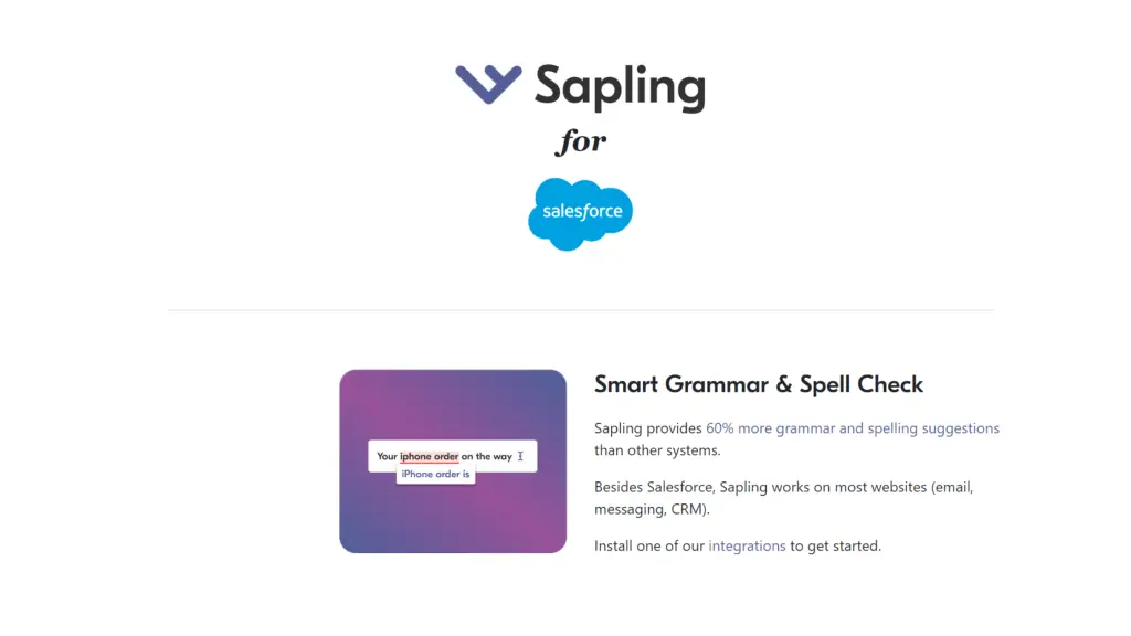 Salesforce spell check