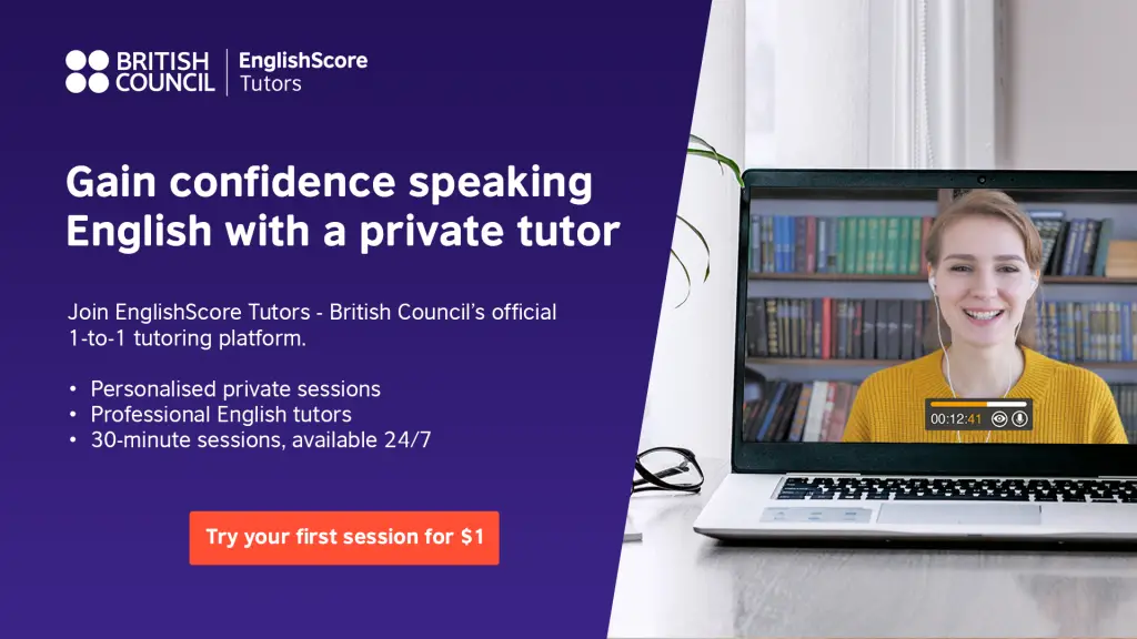Aprende inglés en línea con un tutor aprobado por el British Council